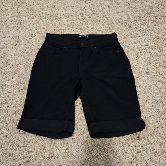 DKNY Jeans Black Denim Bermuda Shorts Womens Size 4 NWOT - Picture 1 of 5